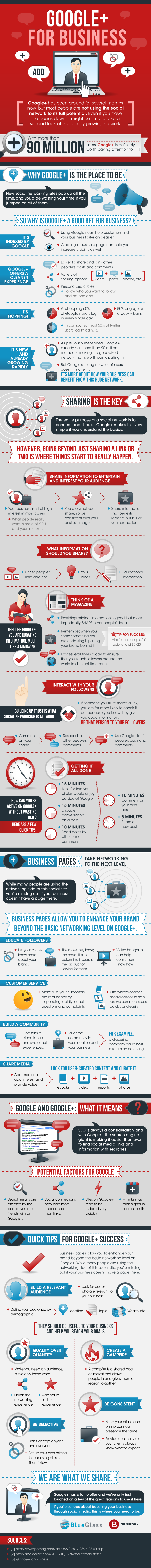 Google+ For Business InfoGraphic